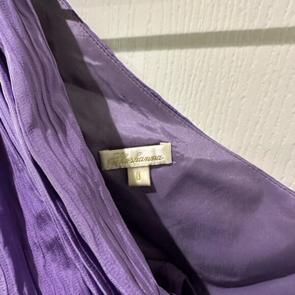 Shoshanna Lavender One Shoulder Silk Dress - Picture 4 of 13